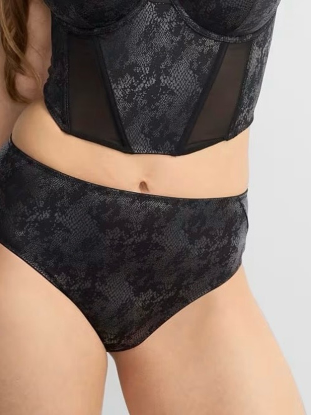 🆕 Padma X Bare Neccessities Snakeskin Brief in Black